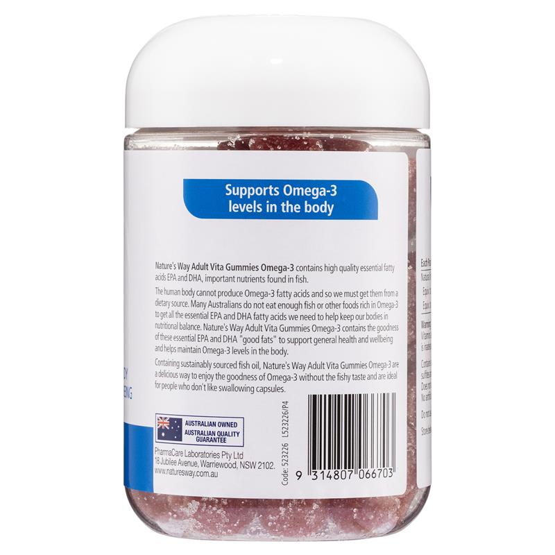 Kẹo dẻo Nature's Way Adult Vita Gummies Omega 110