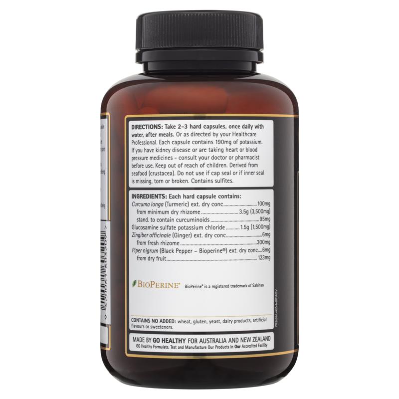 GO Healthy Turmeric & Glucosamine 120 Vege Capsules