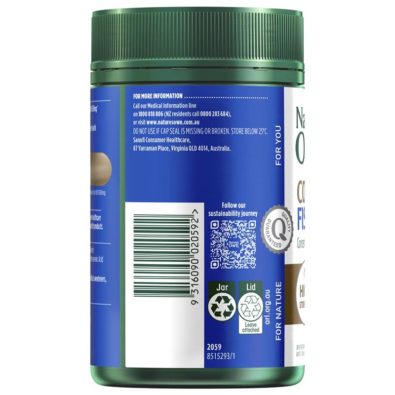 Dầu cá cô đặc Nature's Own 4 trong 1 180 viên nang