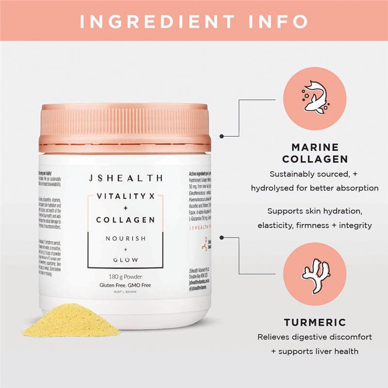 JSHEALTH Vitality X + Collagen 180g