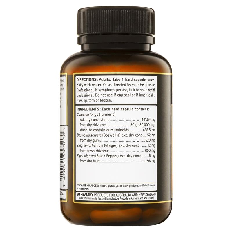GO Healthy Turmeric 30000+ 1 A Day 30 Vege Capsules