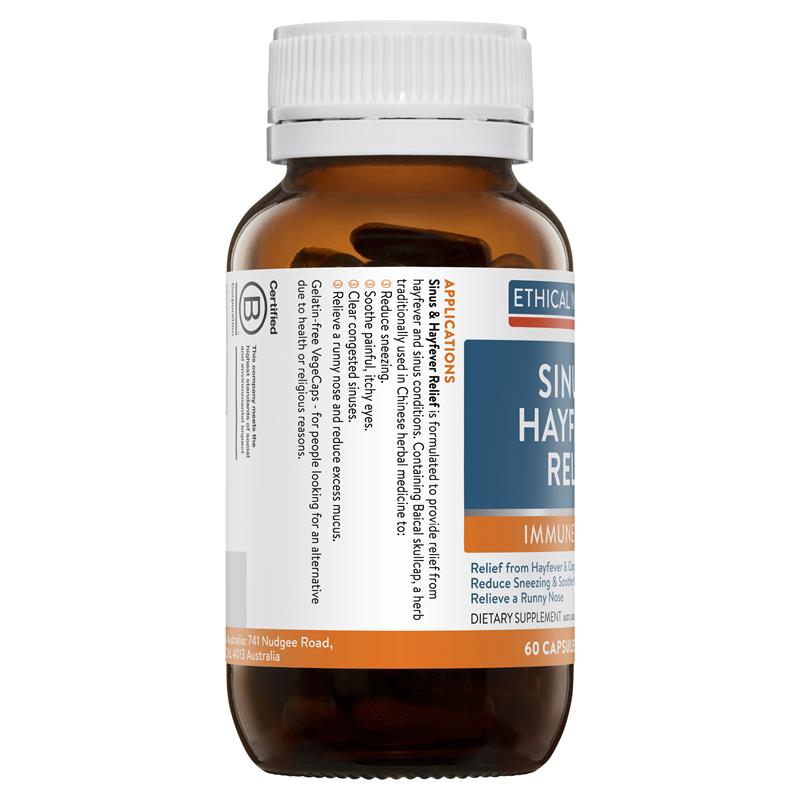 Viên uống Ethical Nutrients Sinus & Hayfever Relief 60 viên