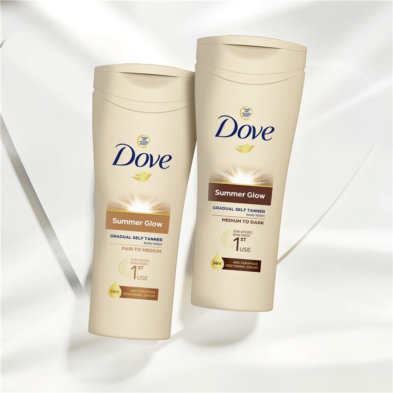 Sữa dưỡng thể Dove Summerglow cho da sáng đến trung bình 250ml