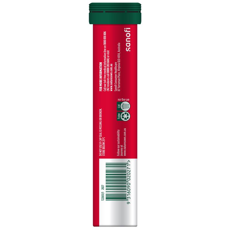 Viên sủi bổ sung Magiê + Hỗ trợ cơ bắp Nature's Own 20 viên