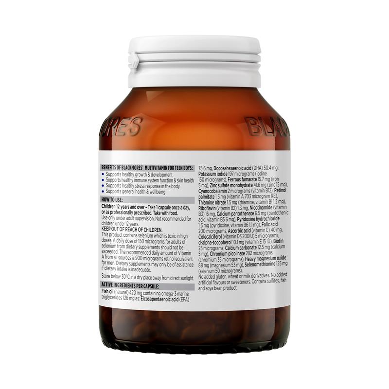 Vitamin tổng hợp Blackmores cho bé trai tuổi teen 60 viên