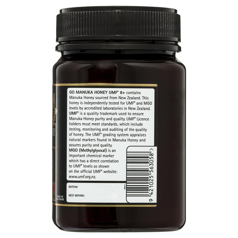 GO Healthy Manuka Honey UMF 8+ (MGO 180+) 500gm