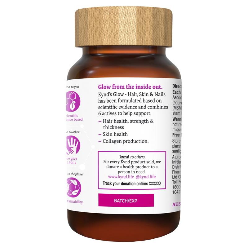 Kynd Glow Hair Skin & Nails 30 Tablets