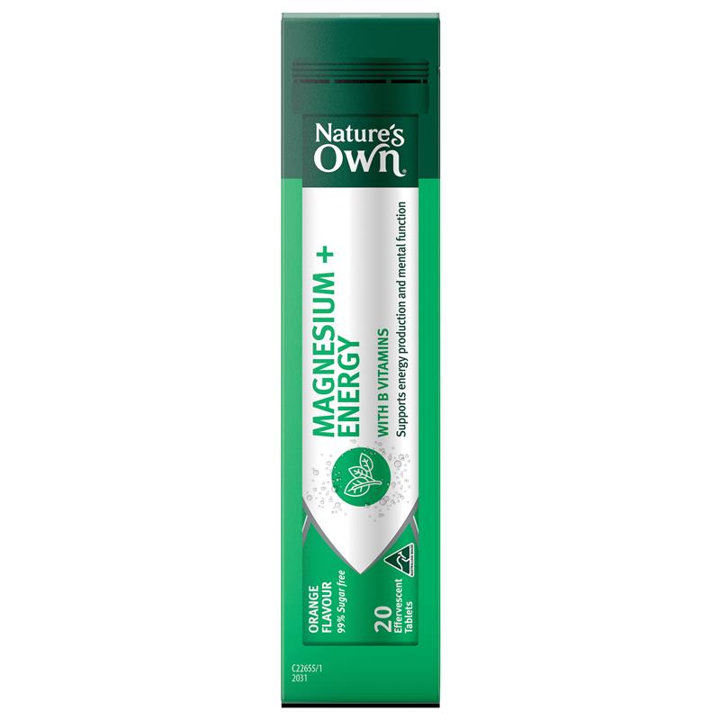 Viên sủi bổ sung Magie + Năng lượng Nature's Own 60 viên