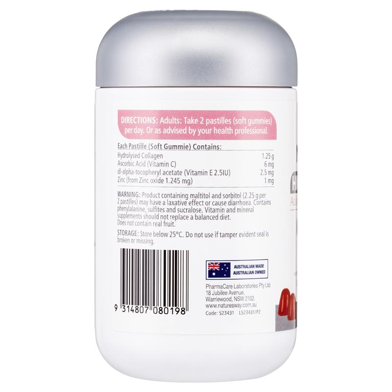 Nature's Way Adult Vita Gummies Sugar Free Collagen cường độ cao 50 viên