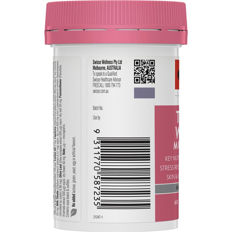 Swisse Teenage Ultivite Women's Multivitamin 60 viên