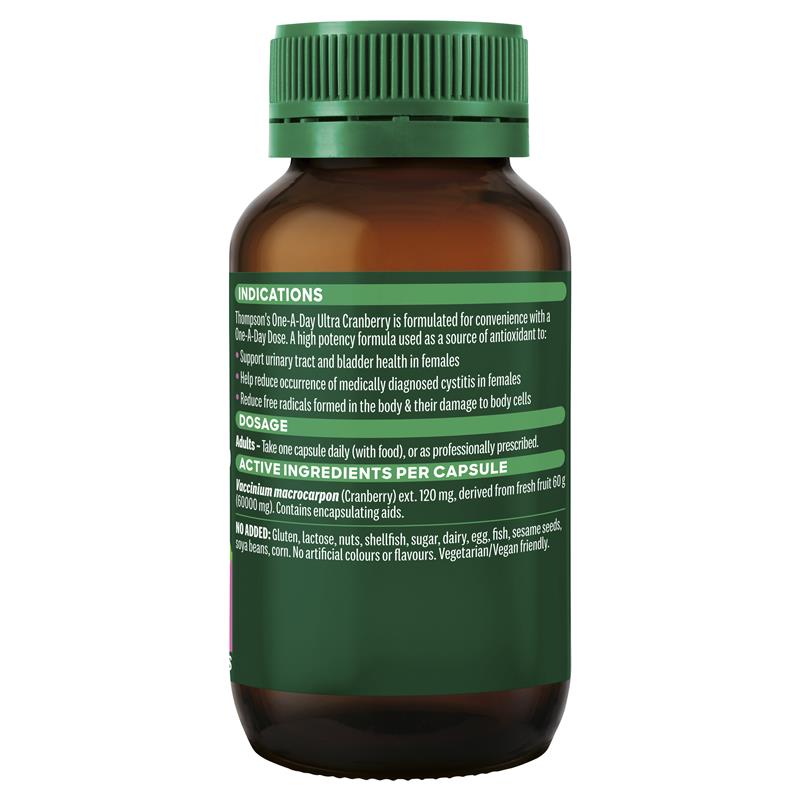 Thompson's One-A-Day Ultra Cranberry 60000 60 Capsules