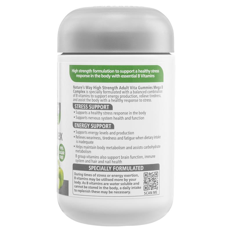 Nature's Way Adult Vita Gummies High Strength Mega B Complex 50 Viên