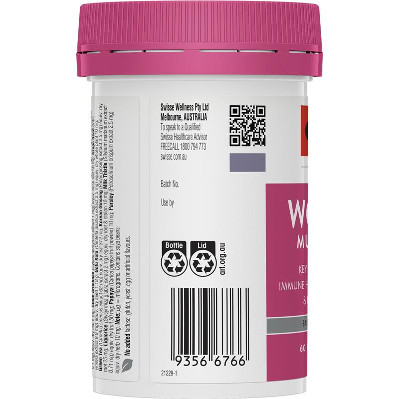 Swisse Womens Multivitamin 60 viên