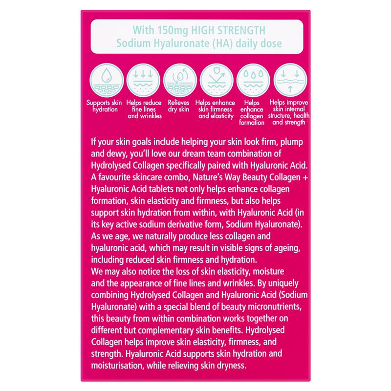 Nature's Way Beauty Collagen + Hyaluronic Acid 60 Viên