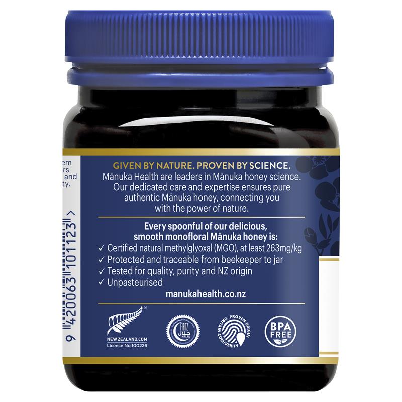 Manuka Health MGO263+ UMF10 Manuka Honey 250g