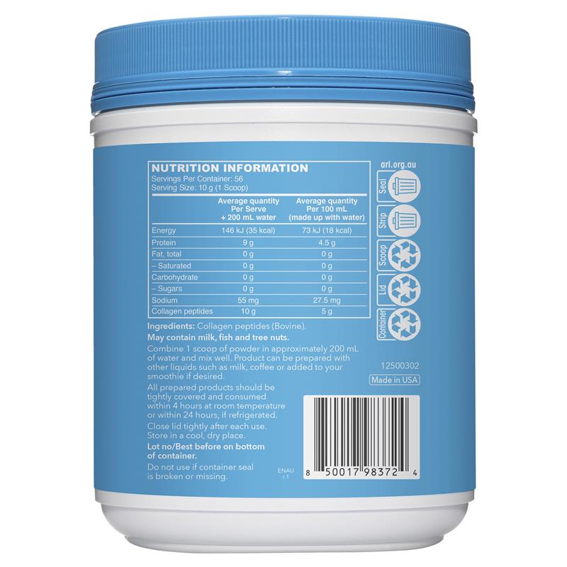 Bột Collagen Peptides Vital Proteins Không Hương Vị 567g Kích Thước Độc Quyền