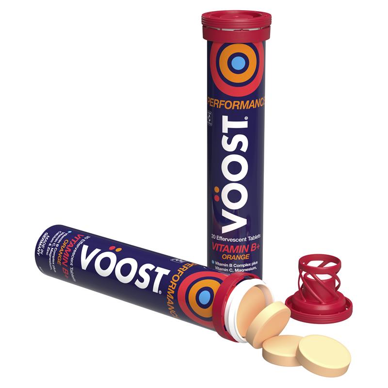 Voost Vitamin B+ Orange Performance Sủi Bọt 60 Gói Kích Thước Độc Quyền