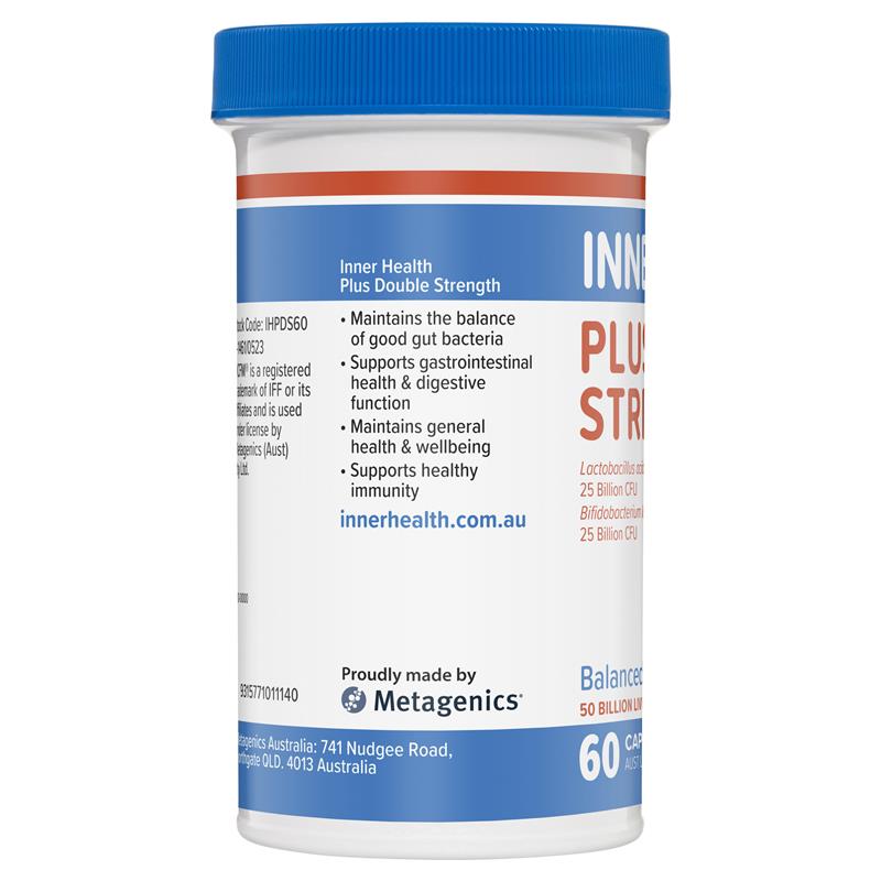 Inner Health Plus Double Strength Probiotic 60 Capsules
