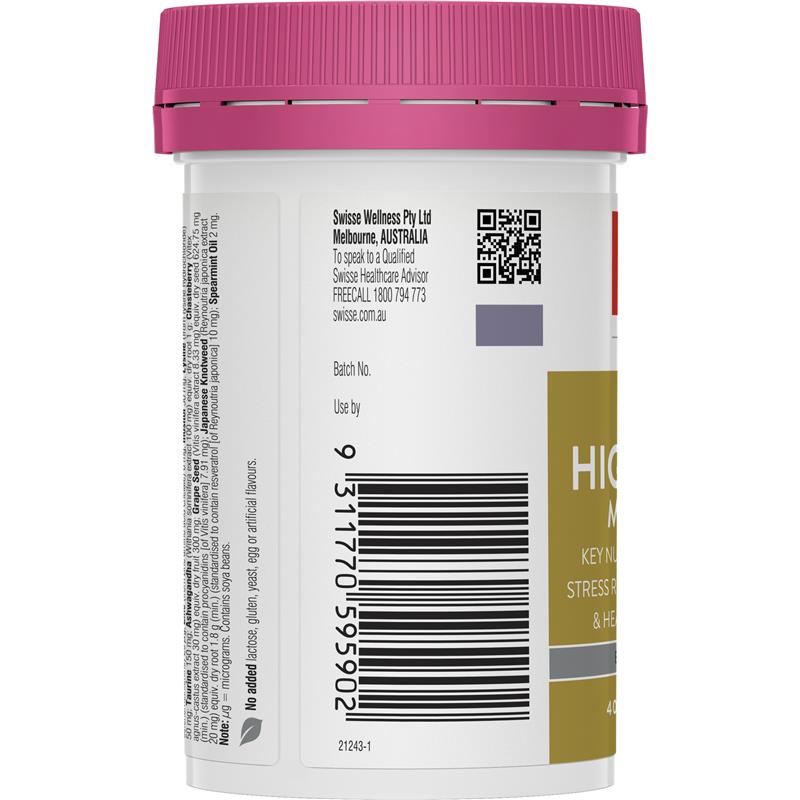 Swisse Women's Ultivite Power Multivitamin 40 Tablets