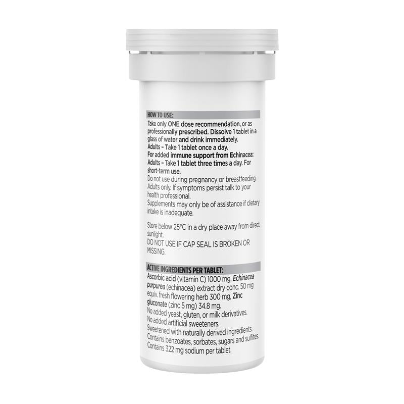 Blackmores Bio C 1000mg Echinacea + Zinc Vitamin C Sủi Bọt 10 Viên