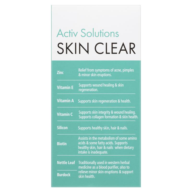 Nature's Way Activ Solutions Skin Clear 60 Viên