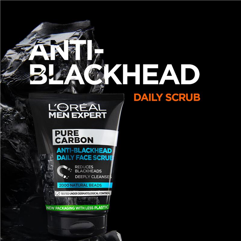 Sữa rửa mặt L'Oreal Men Expert Pure Carbon Anti-Blackhead 100ml