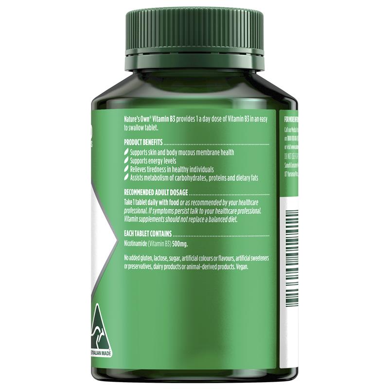 Vitamin B3 Nature's Own 500mg 120 Viên
