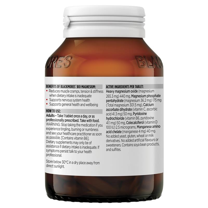 Blackmores Bio Magnesium 100 Tablets