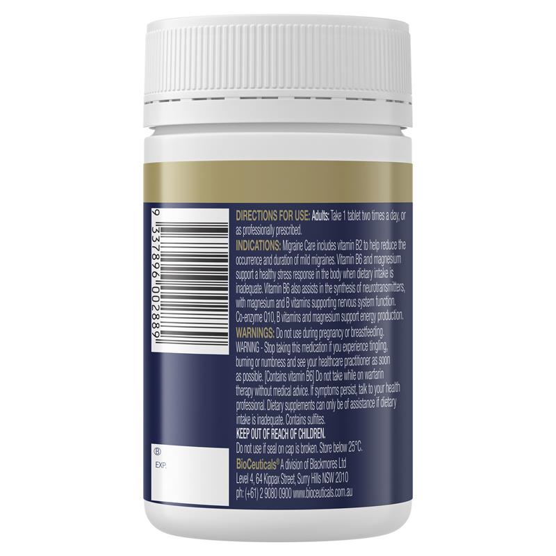 BioCeuticals 偏头痛护理 120 片