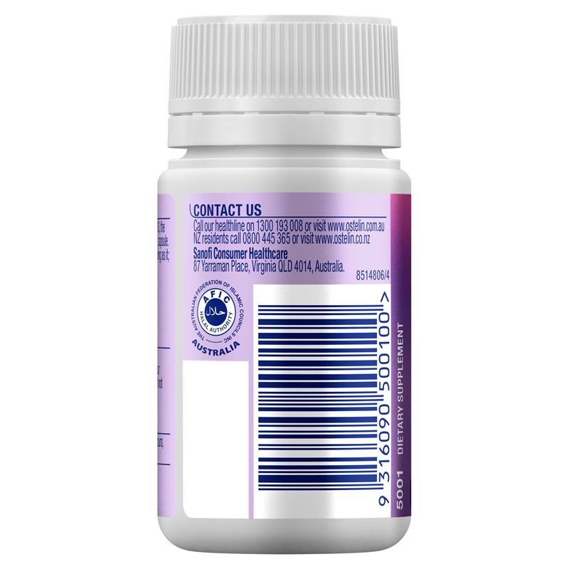 Ostelin Vitamin D 1000IU - D3 cho sức khỏe xương + Hỗ trợ miễn dịch - 60 viên nang