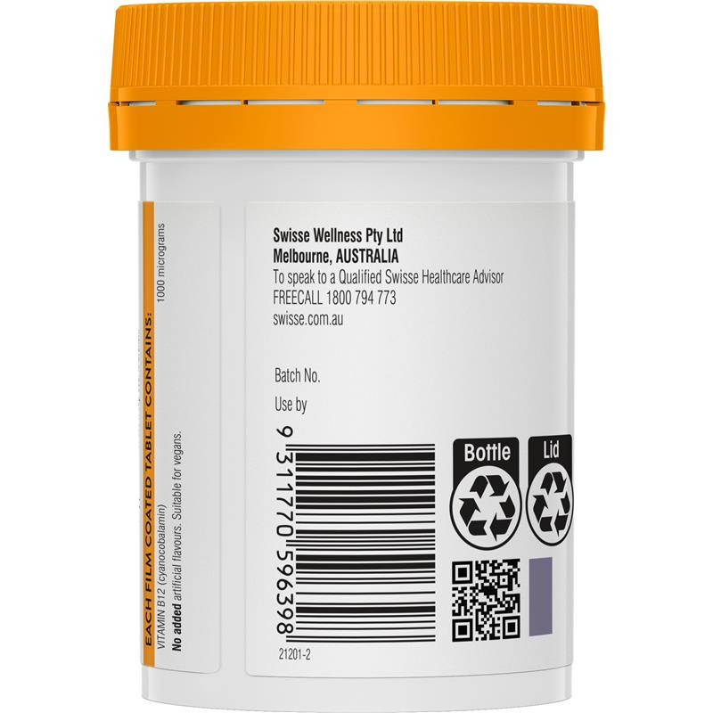 Swisse Vitamin B12 60 Viên
