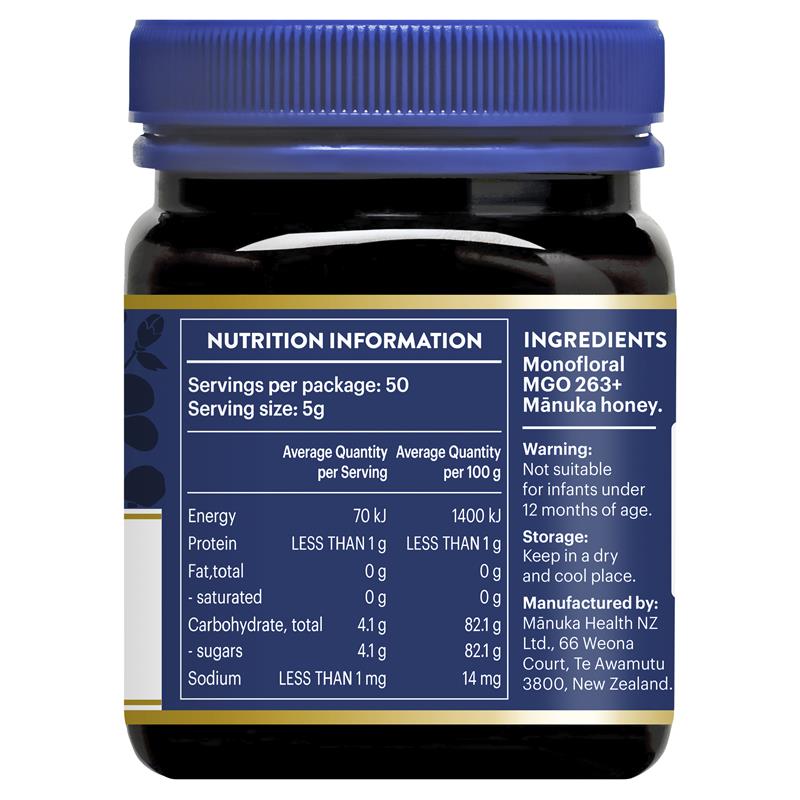 Manuka Health MGO263+ UMF10 Manuka Honey 250g