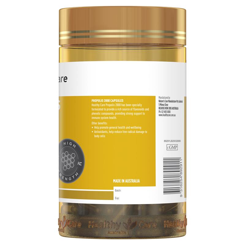 Healthy Care Propolis 2000mg 200 Viên Nang