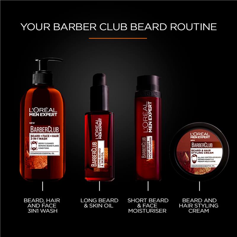 Kem dưỡng ẩm cho râu và mặt L'Oreal Men Expert Barber Club 50ml