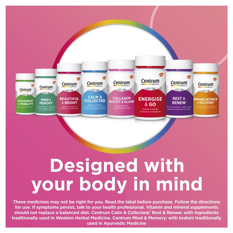 Centrum Collagen Boost & Glow 100 Tablets