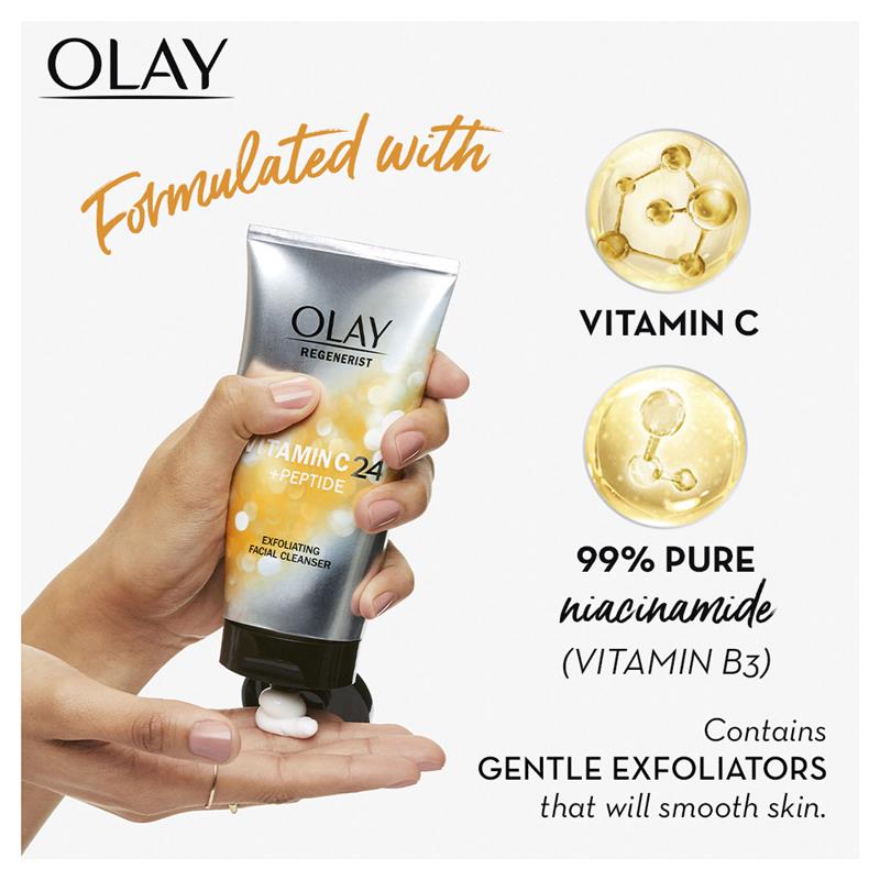 Sữa rửa mặt làm sáng da Olay Regenerist Vitamin C + Peptide 24 150ml