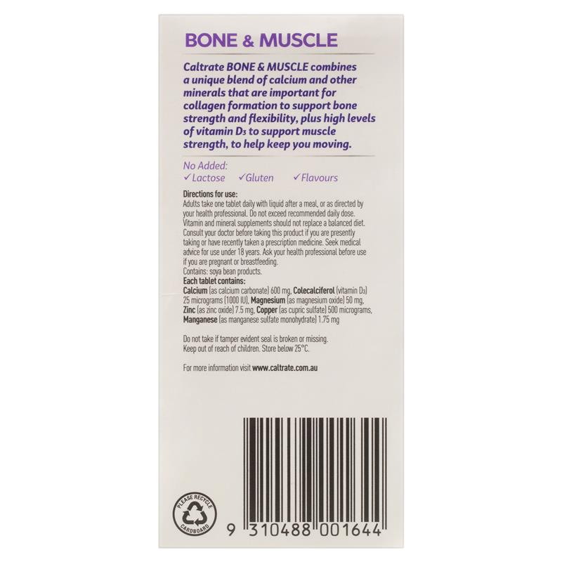 Caltrate Bone and Muscle 100 Tablets