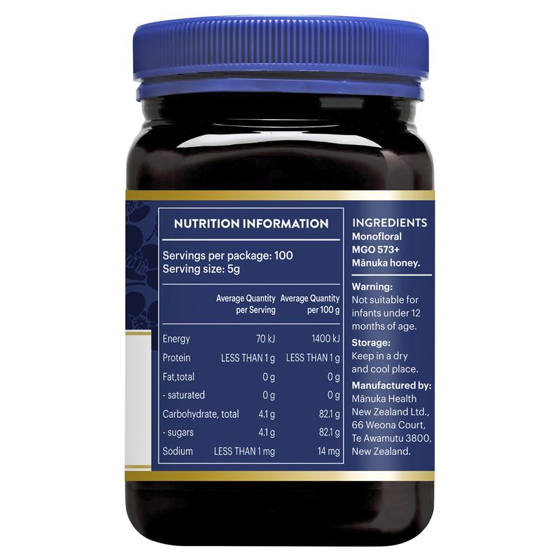 Manuka Health MGO573+ UMF16 Manuka Honey 500g