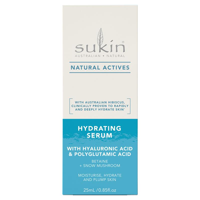 Serum dưỡng ẩm Sukin Natural Actives với Hyaluronic Acid 25ml