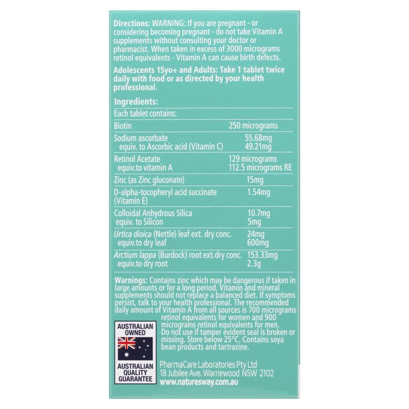 Nature's Way Activ Solutions Skin Clear 60 Viên