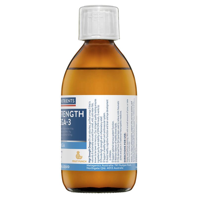 Ethical Nutrients High Strength Omega-3 Fruit Punch 280mL dạng lỏng