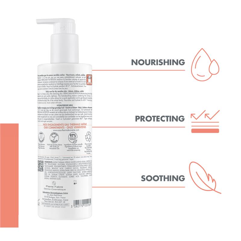 Sữa dưỡng ẩm Avene Xeracalm Nutrition 400ml