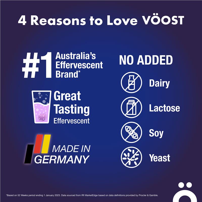 Voost Vitamin C Elderberry Effervescent Tablets 20 Pack