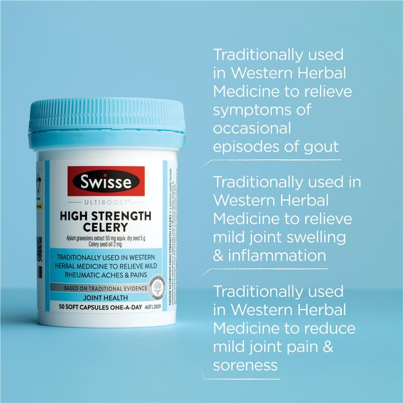 Swisse Ultiboost 高强度芹菜 5000 毫克 50 粒胶囊