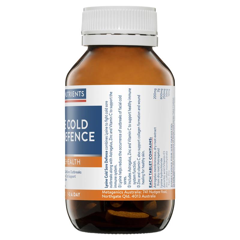 Ethical Nutrients Lysine Cold Sore Defence 60 Viên