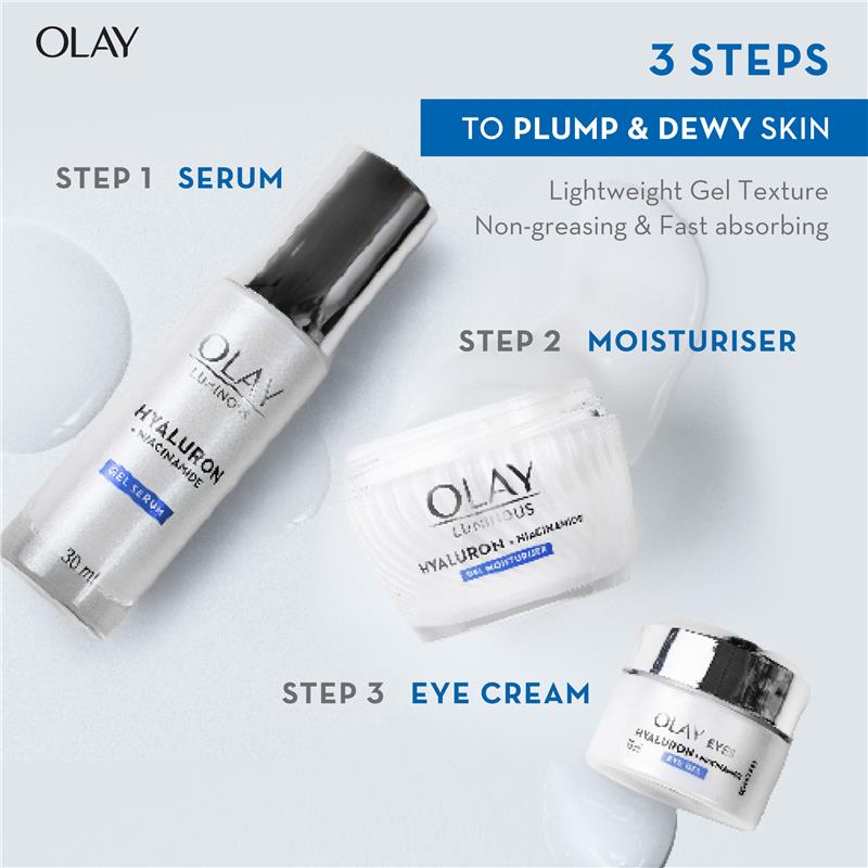 Kem dưỡng ẩm dạng gel Olay Luminous Hyaluron + Niacinamide 50g