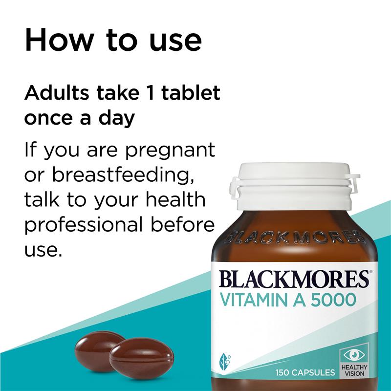 Viên uống bổ mắt Blackmores Vitamin A 5000IU 150 viên