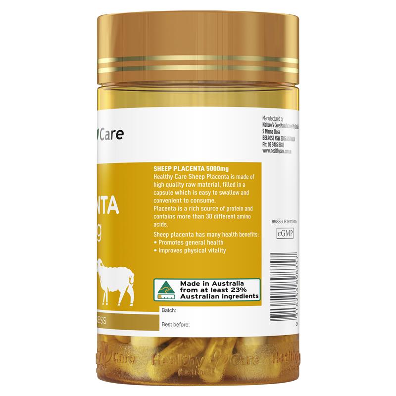 Healthy Care 羊胎盘 5000mg 100粒