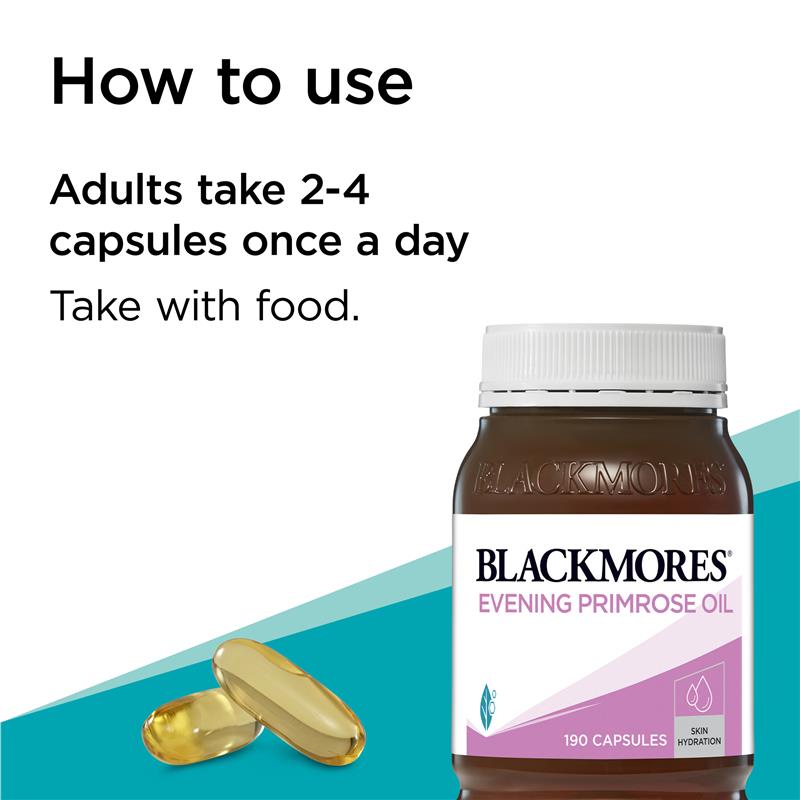 Blackmores Evening Primrose Oil Skin Health Vitamin 190 Viên