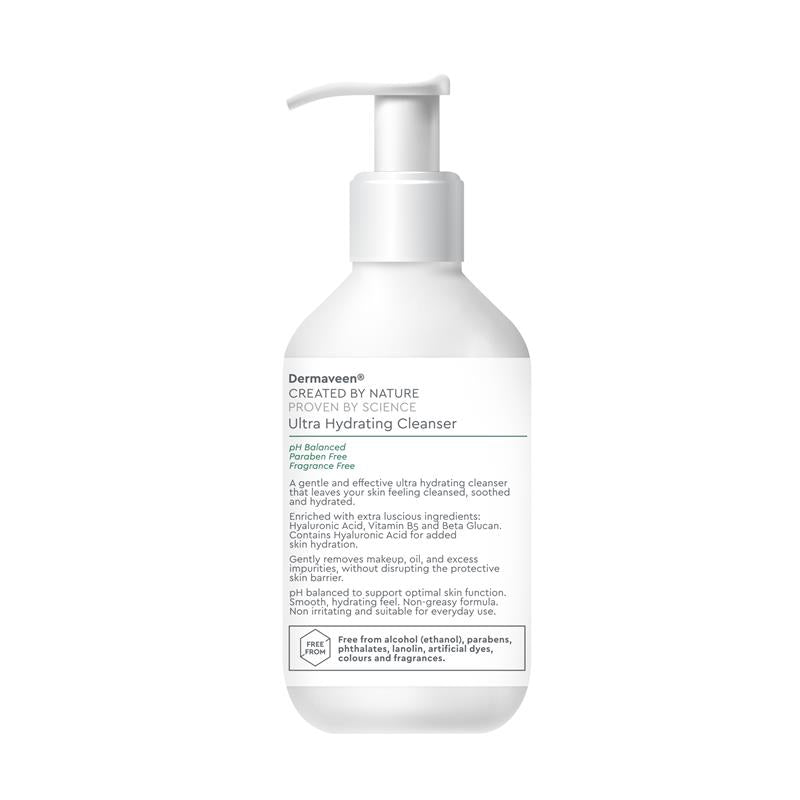 Sữa rửa mặt siêu cấp ẩm DermaVeen Face 200ml